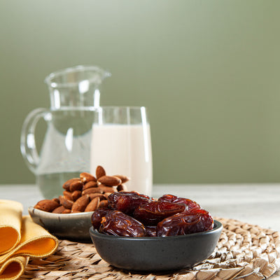 Almond Milk with almonds, dates and the Botanello milk maker