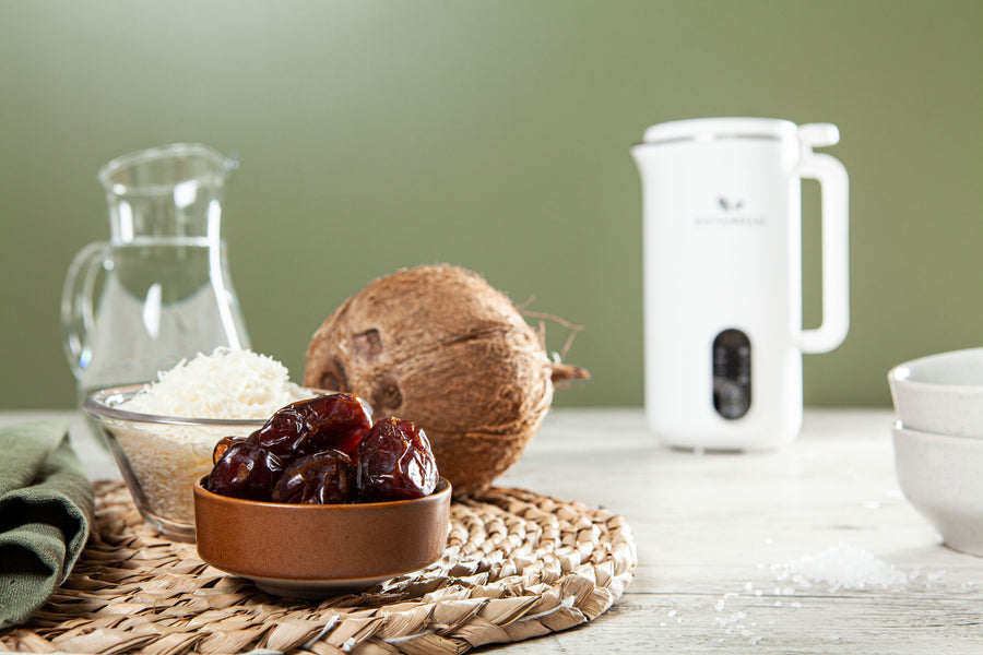 Coconut Milk with coconut, dates and the Botanello milk maker